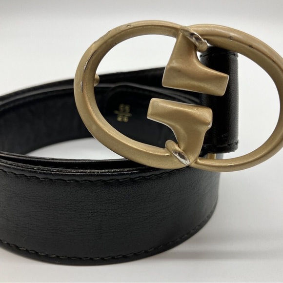 Gucci belt black and gold Length 78 cm Belts